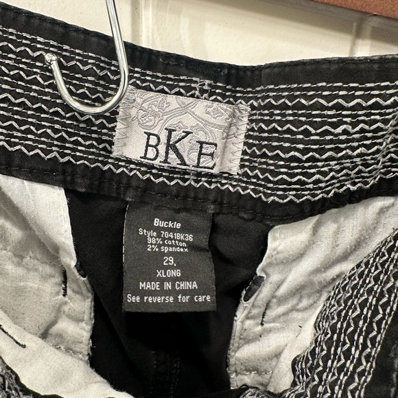 BKE Buckle Black Wide Leg Low Rise Y2K Fashion 29 Long - Picture 5 of 7